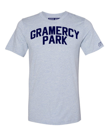 Sky Blue Gramercy Park T-shirt with Blue Letters