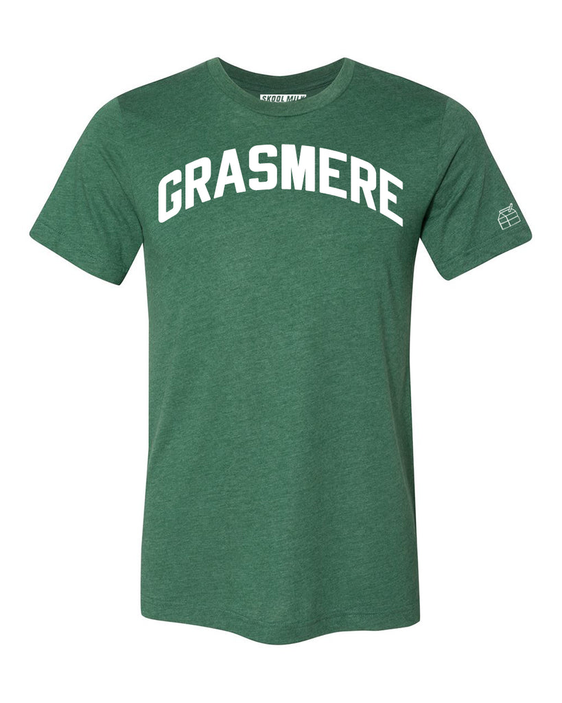 Green Grasmere T-shirt with White Reflective Letters