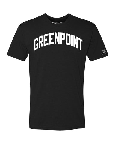 Black Greenpoint T-shirt with White Reflective Letters