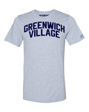 Sky Blue Greenwich Village T-shirt with Blue Letters