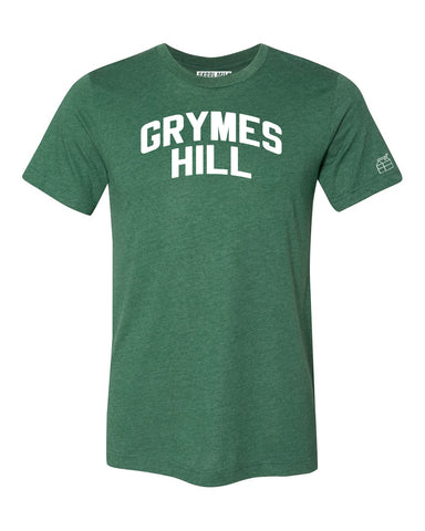 Green Grymes Hill T-shirt with White Reflective Letters