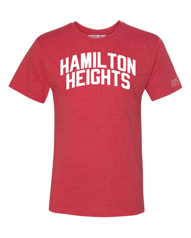 Red Hamilton Heights T-shirt with White Reflective Letters