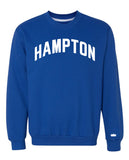 Hampton Blue Sweatshirt with White Reflective Lettering