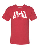 Red Hell's Kitchen T-shirt with White Reflective Letters
