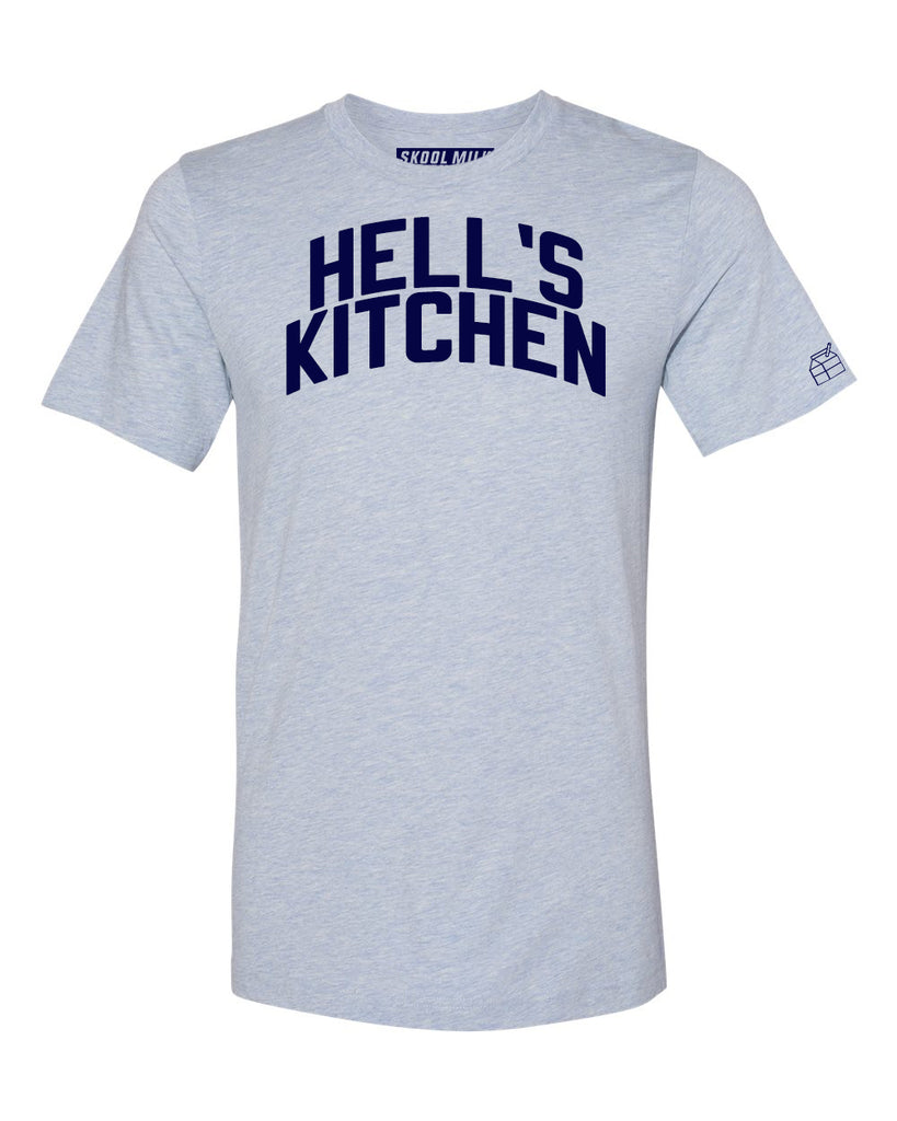 Sky Blue Hell's Kitchen T-shirt with Blue Letters