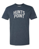 Navy Blue Kingsbridge T-Shirt with Silver Letters