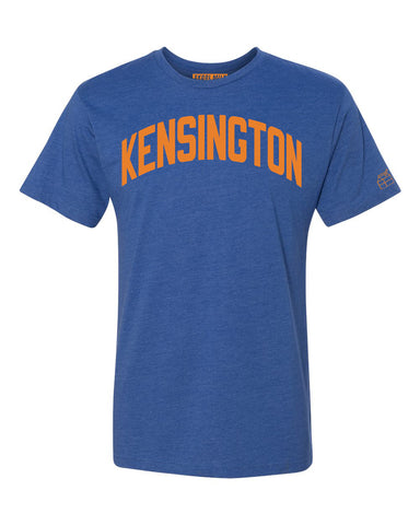 Blue Kensington T-shirt with Knicks Orange Letters