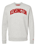 Oatmeal Kensington Brooklyn Sweatshirt w/ Red Velvet Letters