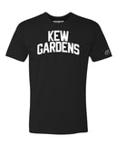 Black Kew Gardens T-shirt with White Reflective Letters