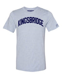 Sky Blue Kingsbridge Bronx T-Shirt with Blue Letters