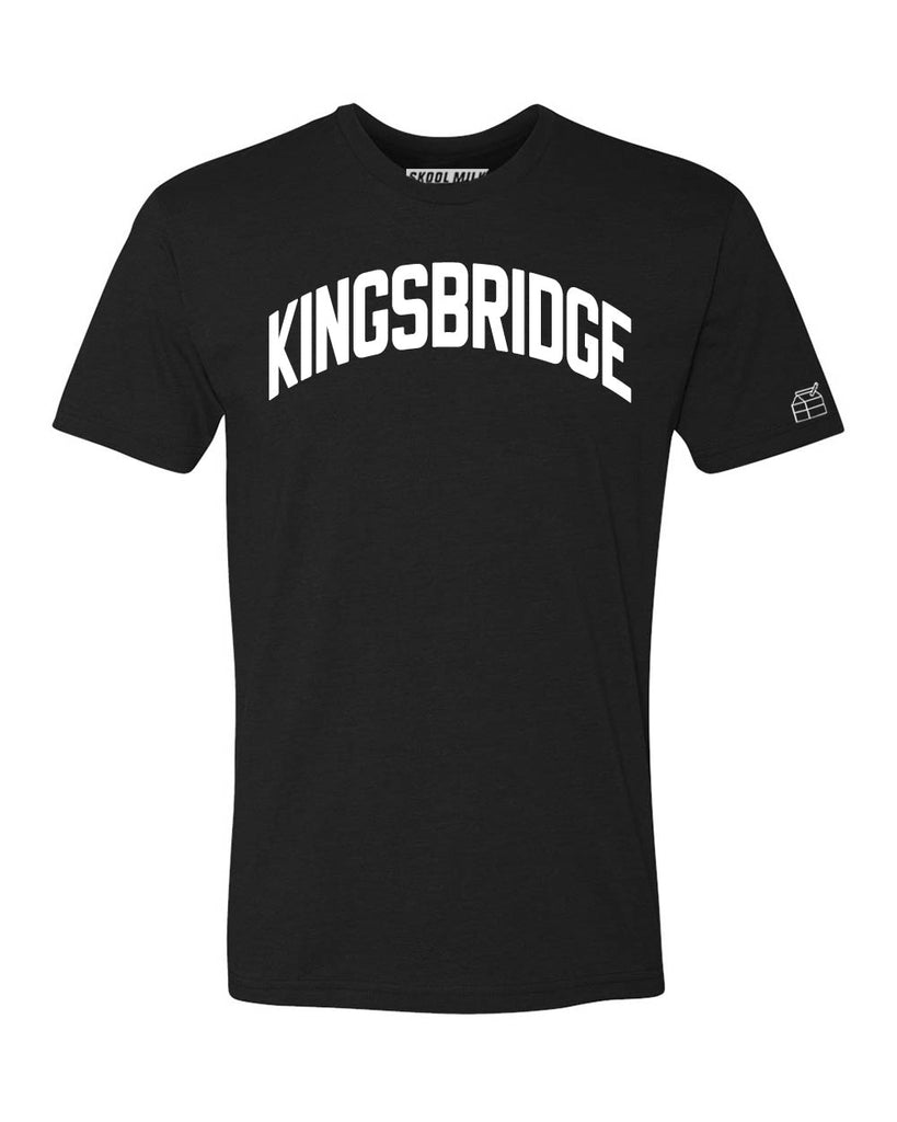 Black Kingsbridge T-shirt with White Reflective Letters