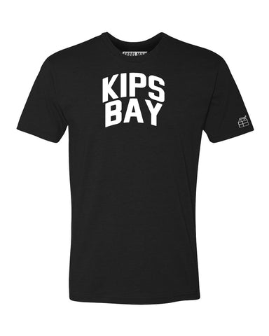 Black Kips Bay T-shirt with White Reflective Letters