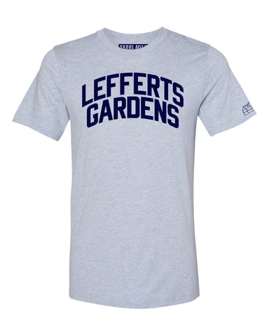 Sky Blue Lefferts Gardens T-shirt with Blue Letters