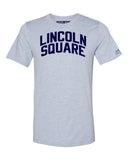 Sky Blue Lincoln Square T-shirt with Blue Letters