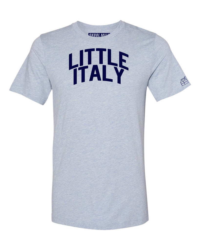 Sky Blue Little Italy T-shirt with Blue Letters