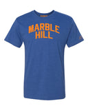 Blue Marble Hill  T-shirt with Knicks Orange Letters
