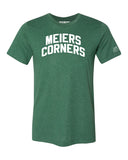 Green Meiers Corner T-shirt with White Reflective Letters