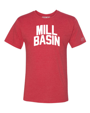 Red Mill Basin T-shirt with White Reflective Letters