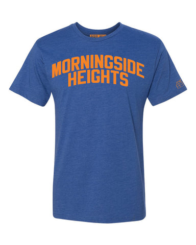 Blue Morningside Heights T-shirt with Knicks Orange Letters