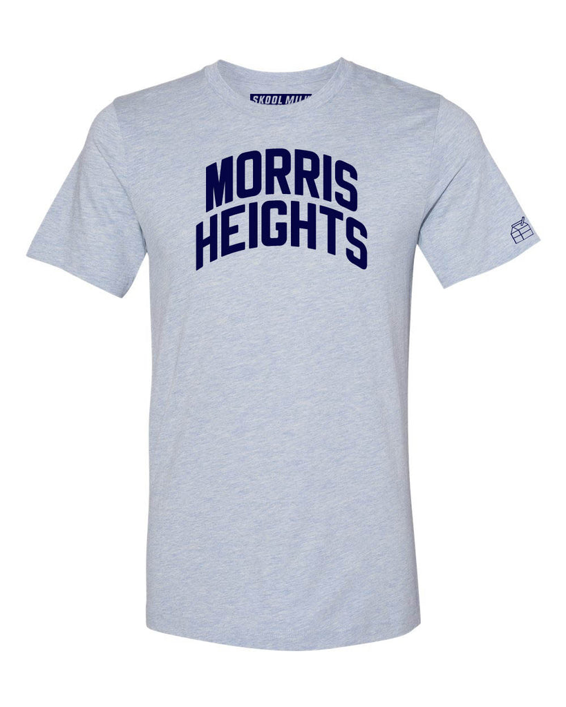 Sky Blue Morris Heights Bronx T-Shirt with Blue Letters