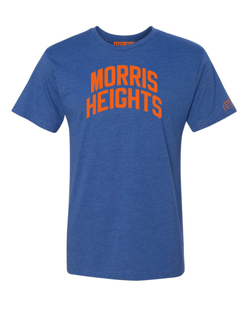 Blue Morris Heights T-shirt with Knicks Orange Letters