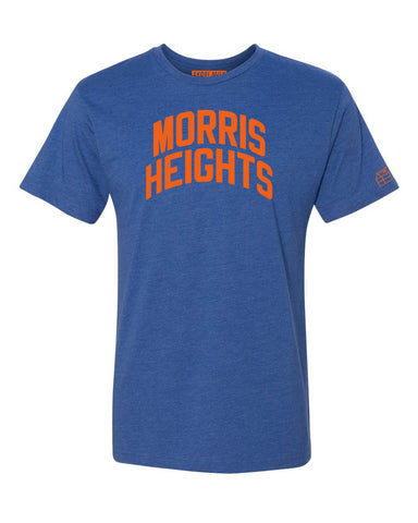 Blue Morris Heights T-shirt with Knicks Orange Letters