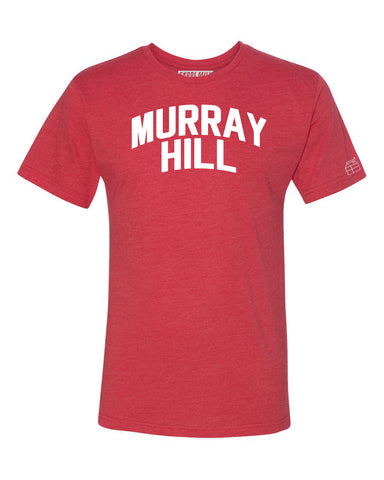 Red Murray Hill T-shirt with White Reflective Letters