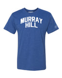 Blue Murray Hill T-shirt with White Reflective Letters