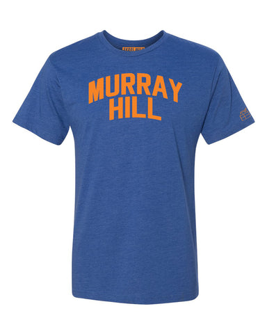Blue Murray Hill T-shirt with Knicks Orange Letters