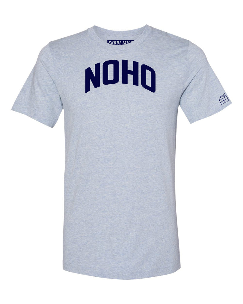 Sky Blue Noho T-shirt with Blue Letters
