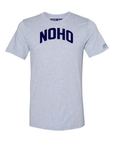 Sky Blue Noho T-shirt with Blue Letters