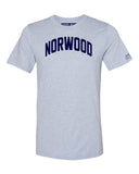 Sky Blue Norwood Bronx T-Shirt with Blue Letters