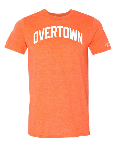 Orange Overtown Miami T-shirt w/ White Reflective Letters