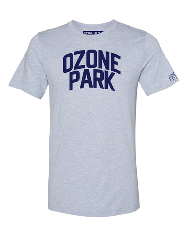Sky Blue Ozone Park T-shirt with Blue Letters