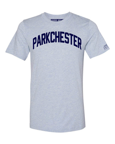 Sky Blue Parkchester Bronx T-Shirt with Blue Letters