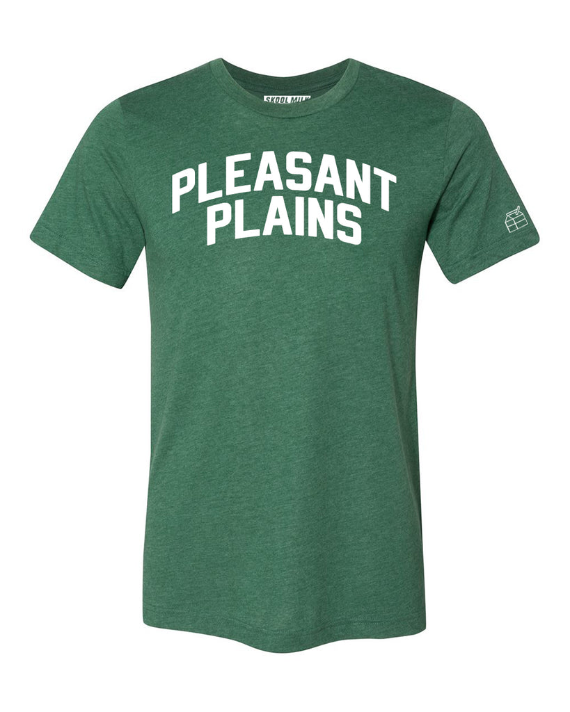 Green Pleasant Plains T-shirt T-shirt with White Reflective Letters