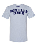 Sky Blue Rockefeller Center T-shirt with Blue Letters
