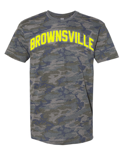 Camo Brownsville T-Shirt w/ Neon Reflective Letters