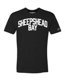 Black Sheepshead Bay T-shirt with White Reflective Letters