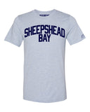 Sky Blue Sheepshead Bay T-shirt with Blue Letters