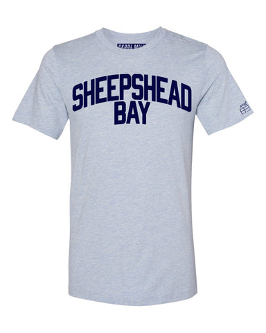 Sky Blue Sheepshead Bay T-shirt with Blue Letters