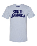 Sky Blue South Jamaica T-shirt with Blue Letters