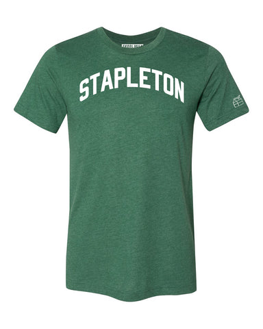 Green Stapleton T-shirt with White Reflective Letters
