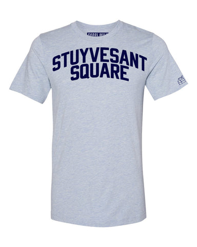Sky Blue Stuyvesant Square T-shirt with Blue Letters
