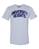 Sky Blue University Heights Bronx T-shirt with Blue Letters