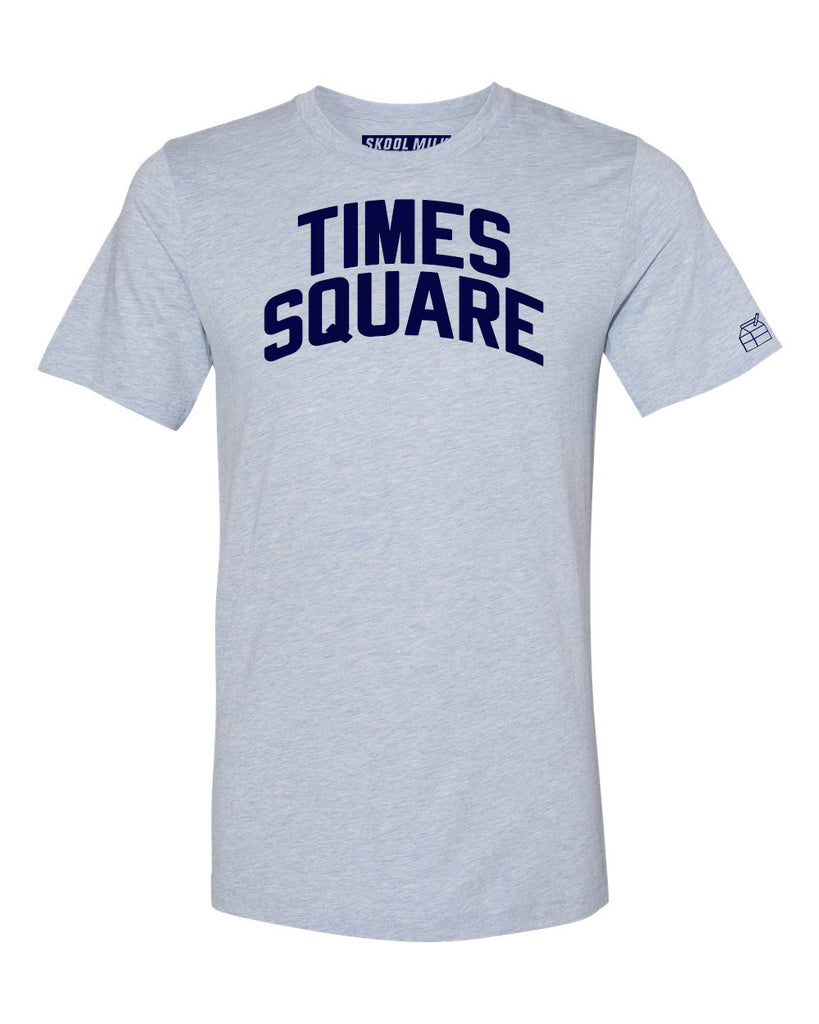 Sky Blue Times Square  T-shirt with Blue Letters
