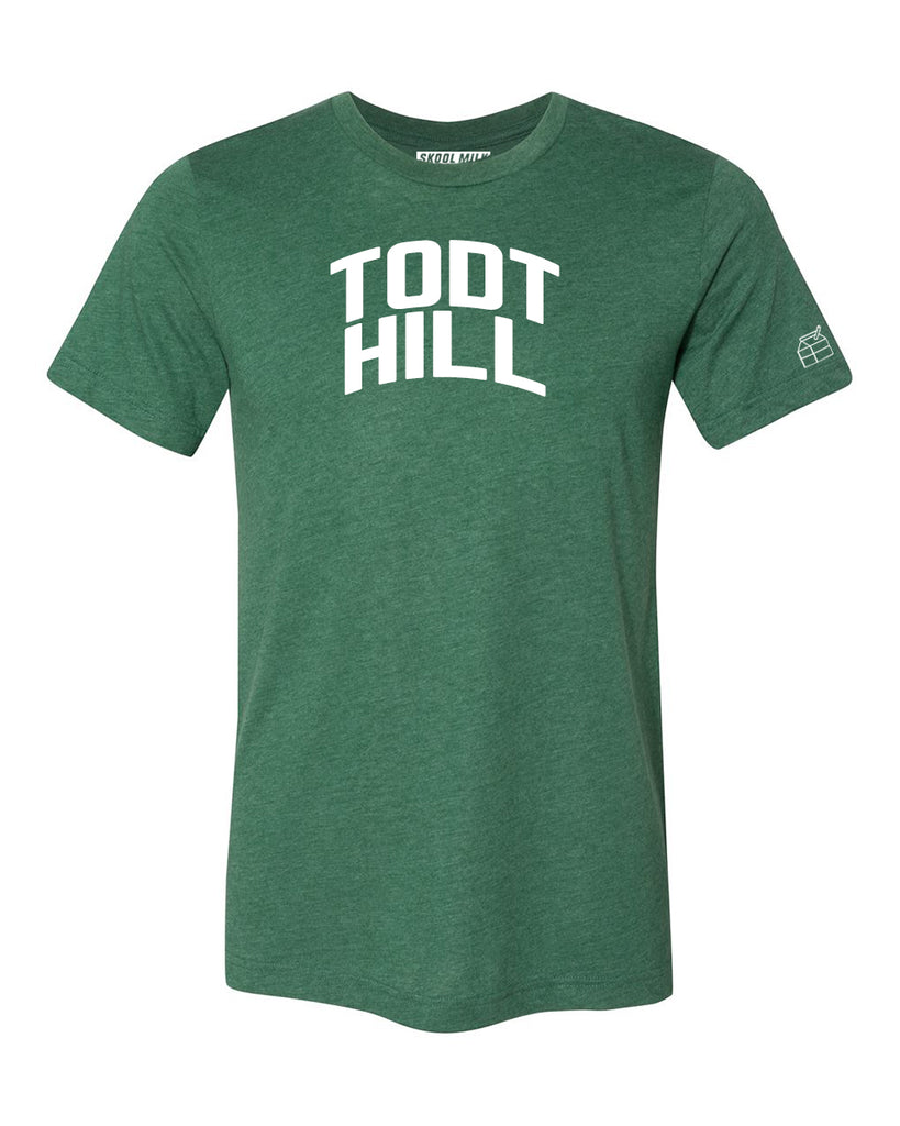 Green Todt Hill T-shirt with White Reflective Letters