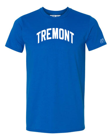 Blue Tremont T-shirt with White Reflective Letters