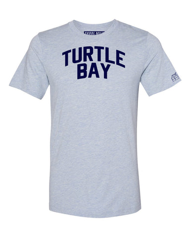 Sky Blue Turtle Bay T-shirt with Blue Letters