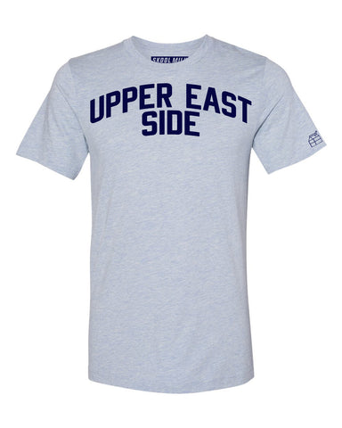 Sky Blue Upper East Side T-shirt with Blue Letters